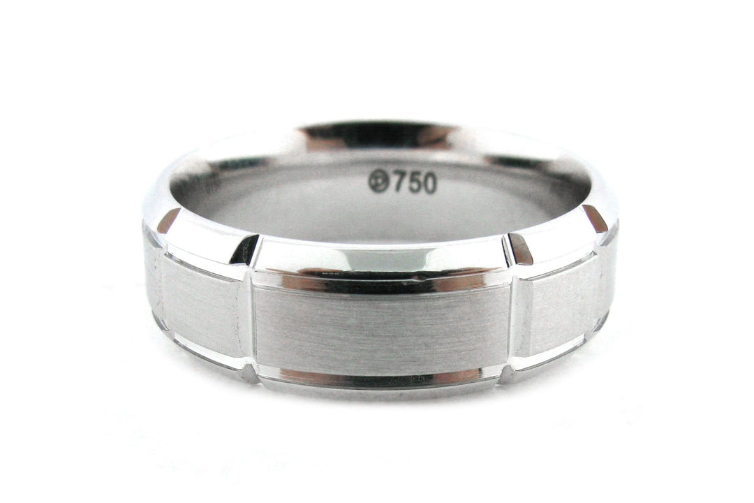 White Gold Mens Ring