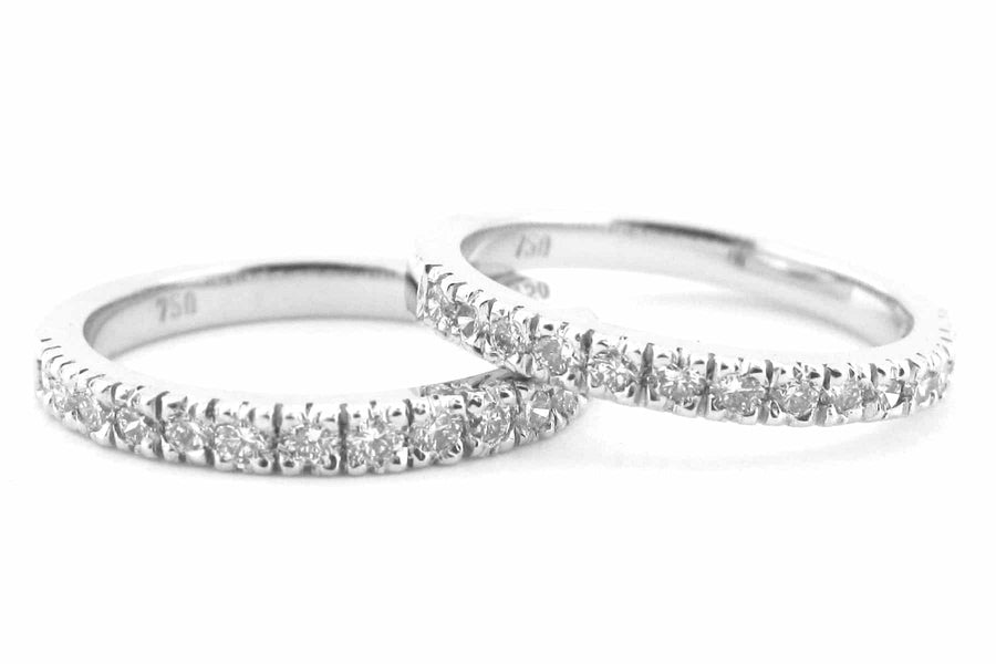 Wedder and eternity ladies diamond ring set