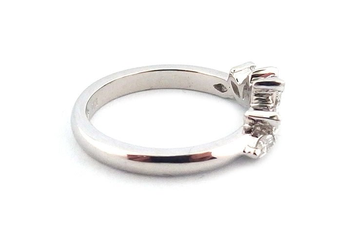 Unique platinum marquise set ring