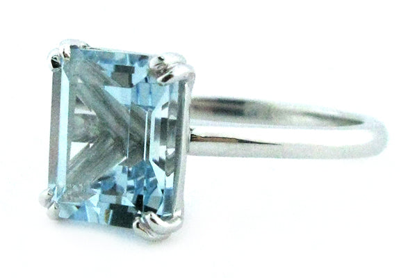 Aquamarine cocktail ring