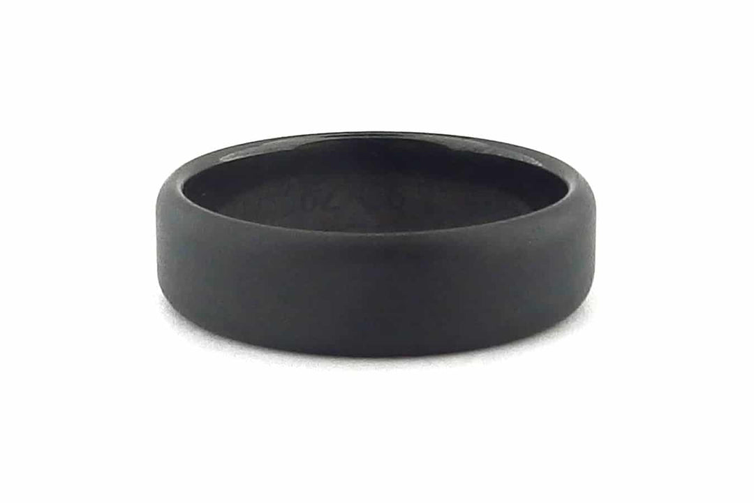 Brushed Black Zirconium Ring
