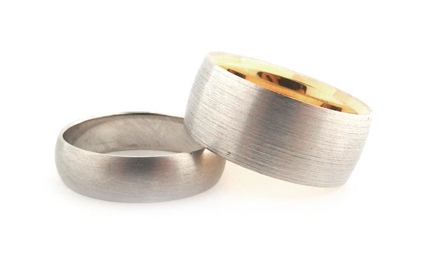 Brushed rings set