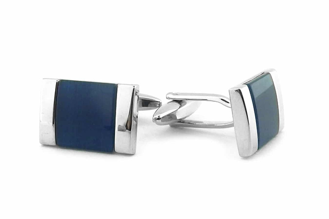 Cats Eye Sterling Silver Cufflink