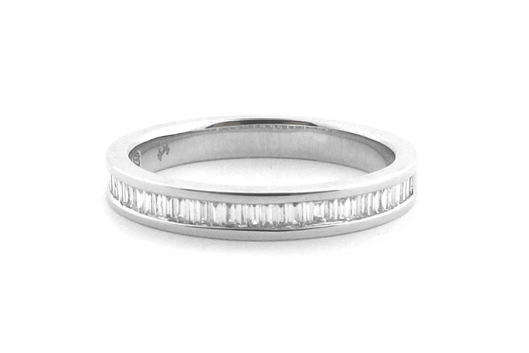 Channel Set Wedding Band