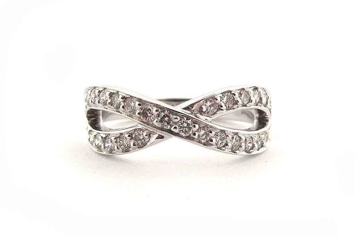 Eternity symbol diamond ring