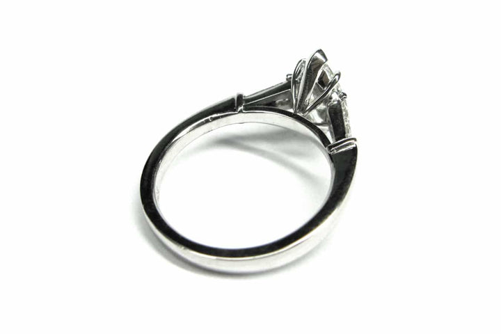 Marquise diamond ring with tapered baguettes