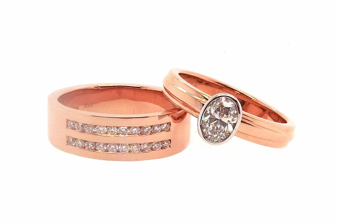 Men's Engagement Ring Set