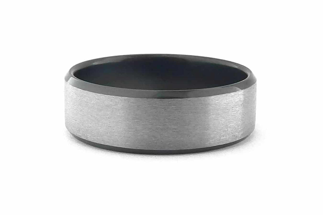 Heated Black Zirconium ring