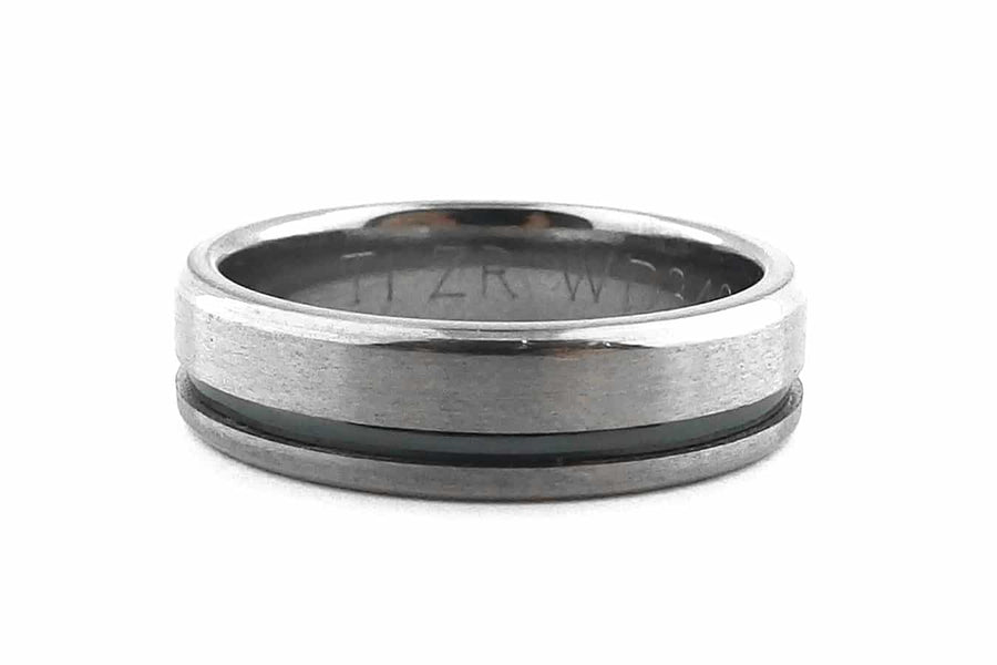 Titanium and Black Zirconium Ring