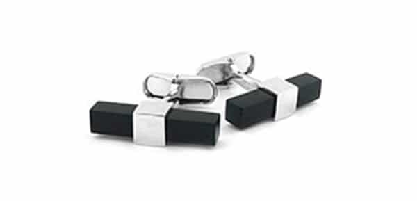 black and silver cufflinks gift inspiration